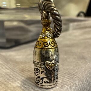 Brighton Gold and Silver Champagne‎ Bottle Charm